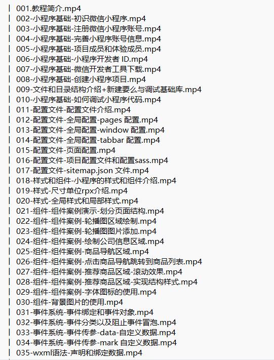 2024最新版微信小程序基础与慕尚花坊项项目 视频教程 下载 图1