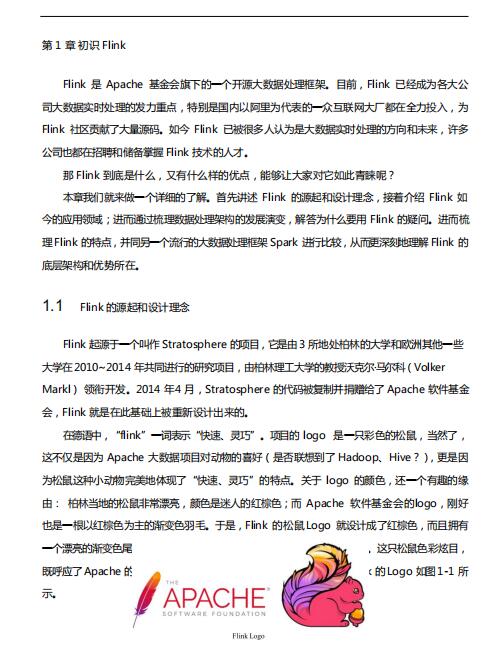 大数据Flink学习指南（Java版）PDF 下载  图1