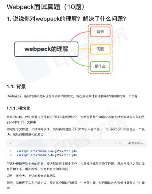 Webpack面试真题-59页 PDF 下载 图1