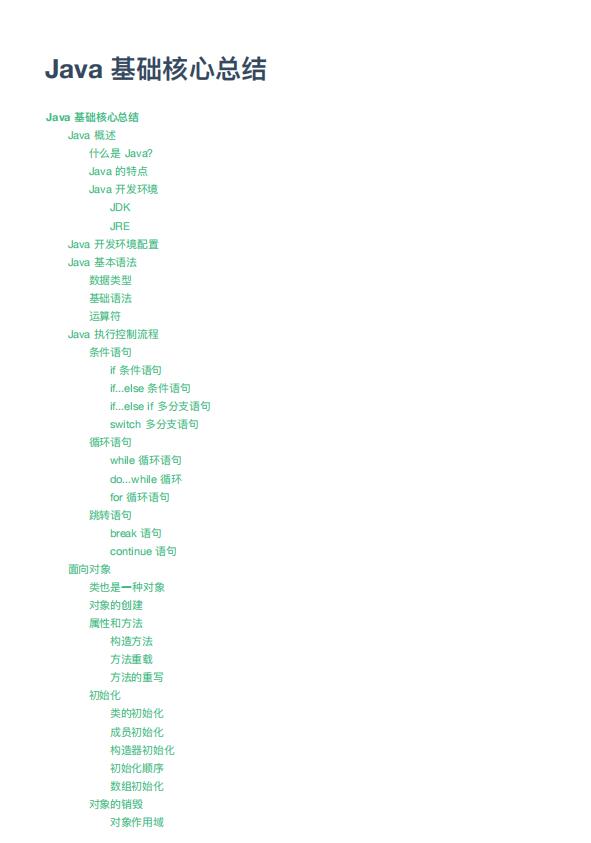 Java 基础核心总结  PDF 下载  图1