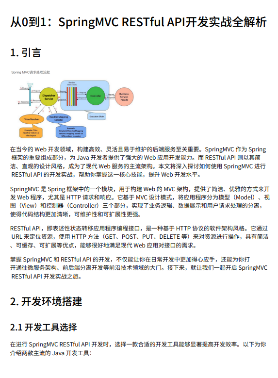 从0到1：SpringMVC RESTful API开发实战全解析 PDF 下载  图1