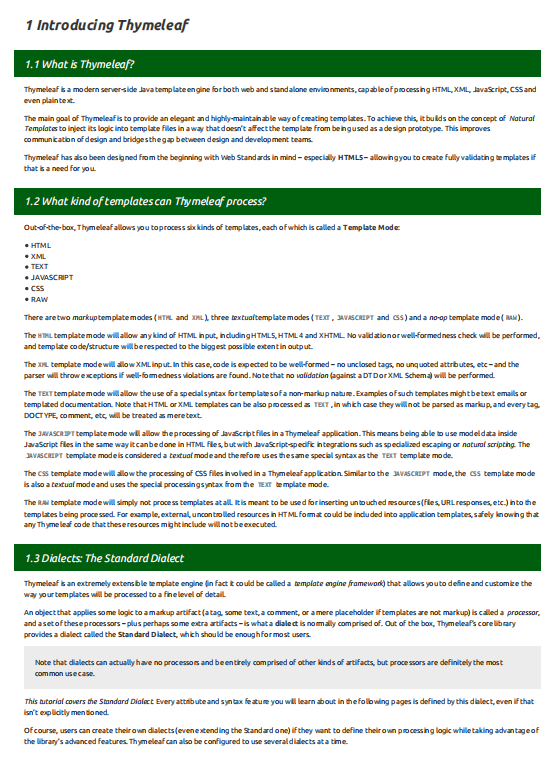 Thymeleaf官方文档 PDF 下载 图1